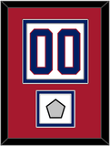 Montreal Number (Back) With Stanley Cup Finals Patch - Home White (1984-1997) - Double Mat 2
