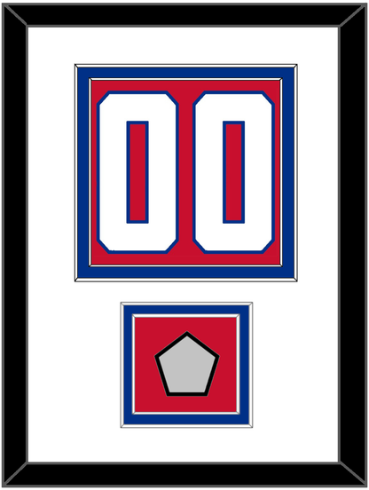 Montreal Number (Back) With Stanley Cup Champions Patch - Home Red (1947-1966) - Signature Tier 1