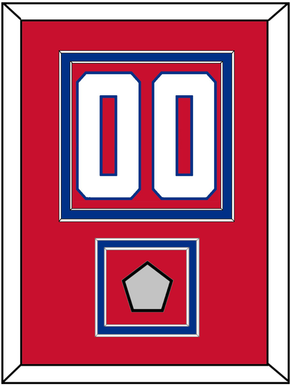 Montreal Number (Back) With Stanley Cup Champions Patch - Home Red (1947-1966) - Signature Tier 2