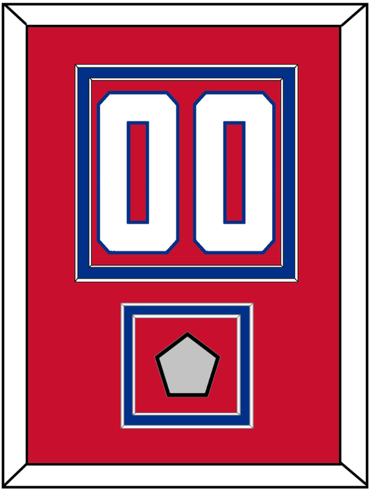 Montreal Number (Back) With Stanley Cup Champions Patch - Home Red (1947-1966) - Signature Tier 2