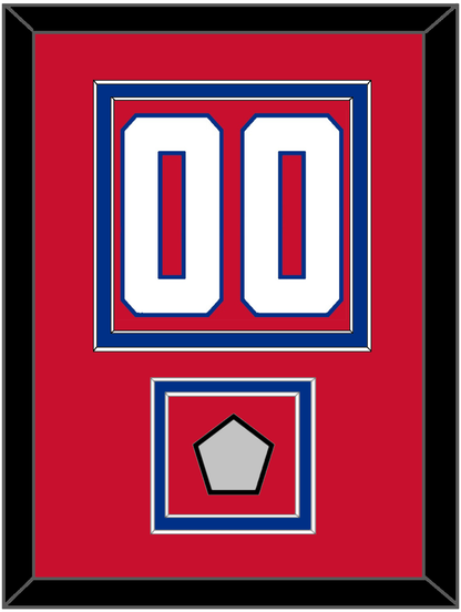 Montreal Number (Back) With Stanley Cup Champions Patch - Home Red (1947-1966) - Signature Tier 2