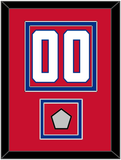 Montreal Number (Back) With Stanley Cup Champions Patch - Home Red (1947-1966) - Double Mat 2