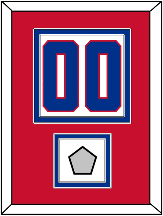Montreal Number (Back) With Stanley Cup Champions Patch - Road White (1947-1966) - Signature Tier 2