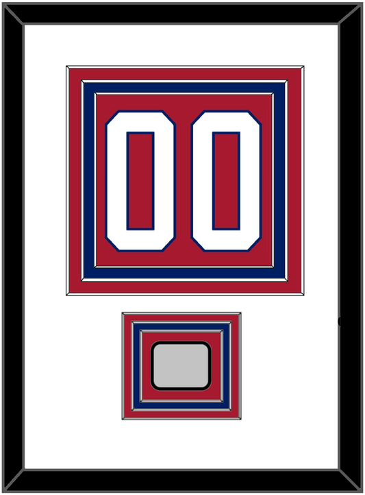 Montreal Number (Back) With Stanley Cup Champions Patch - Road Red (1984-1997) - Premier Tier 1