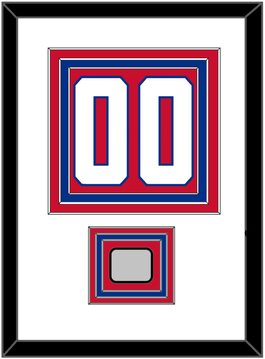Montreal Number (Back) With Stanley Cup Champions Patch - Home Red (1947-1966) - Premier Tier 1