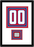 Montreal Number (Back) With Stanley Cup Champions Patch - Home Red (1947-1966) - Triple Mat 1