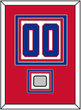 Montreal Number (Back) With Stanley Cup Champions Patch - Road White (1947-1966) - Triple Mat 2
