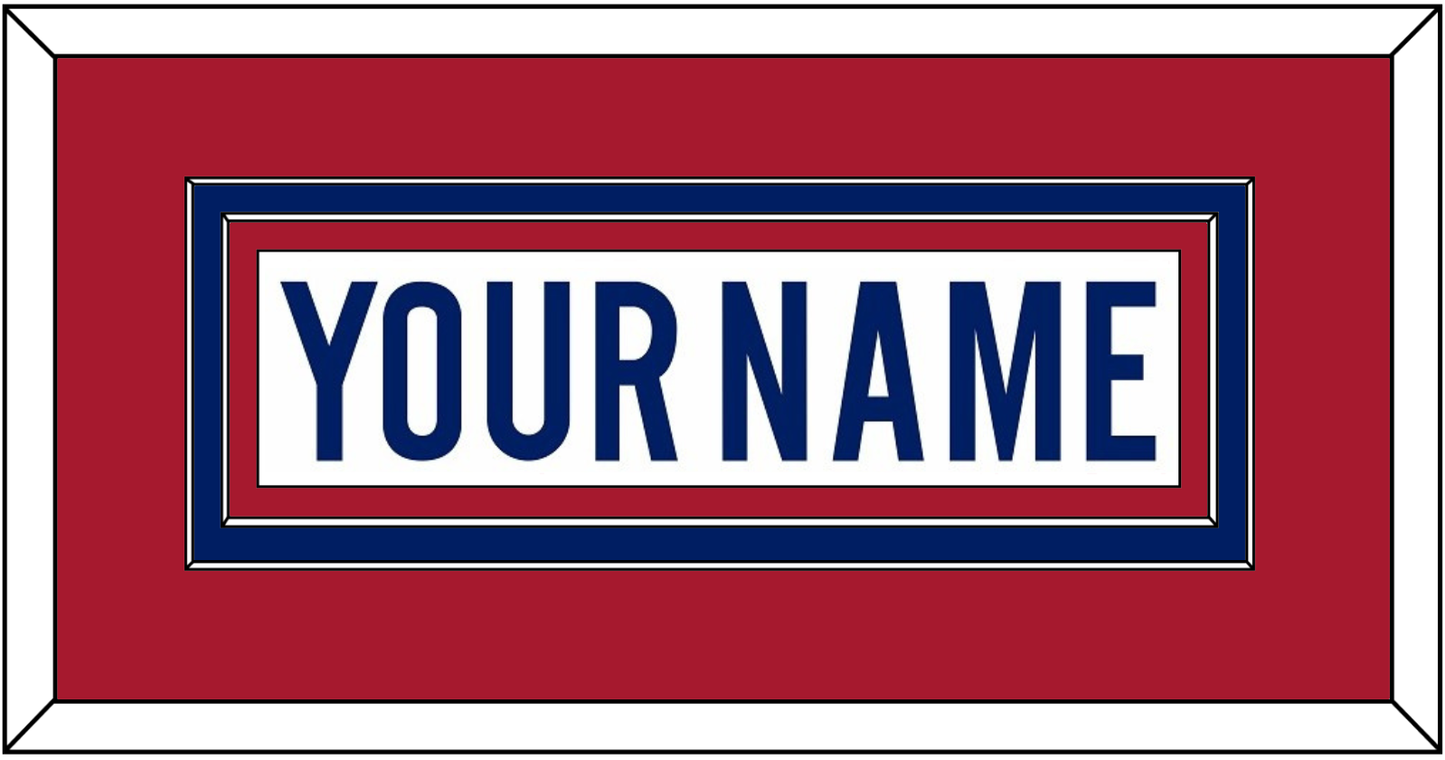 Montreal Nameplate - Home/Road White (1997-2007) - Signature Tier 2