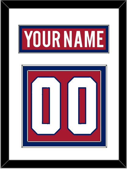 Montreal Nameplate & Number (Back) - Home Red - Signature Tier 1