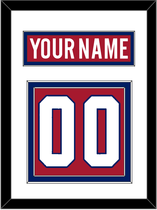 Montreal Nameplate & Number (Back) - Home Red - Signature Tier 1
