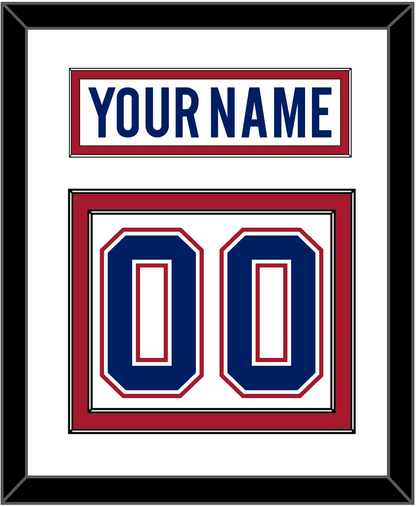 Montreal Nameplate & Number (Back) - Road White - Signature Tier 1