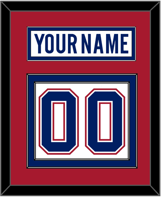 Montreal Nameplate & Number (Back) - Road White - Signature Tier 2