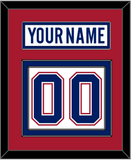 Montreal Nameplate & Number (Back) - Road White - Double Mat 2