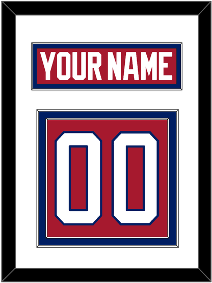 Montreal Nameplate & Number (Back) - Road Red (1984-1997) - Signature Tier 1