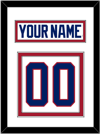 Montreal Nameplate & Number (Back) - Home White (1984-1997) - Signature Tier 1