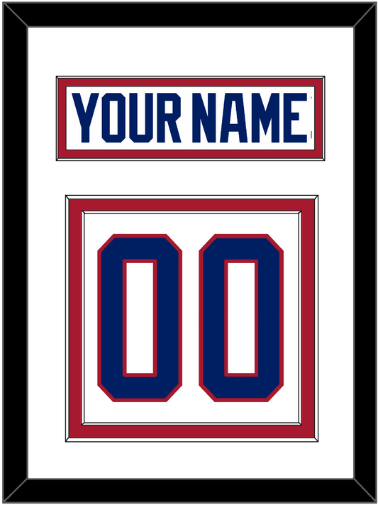 Montreal Nameplate & Number (Back) - Home White (1984-1997) - Signature Tier 1