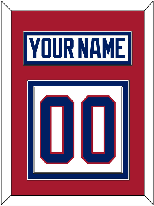 Montreal Nameplate & Number (Back) - Home White (1984-1997) - Signature Tier 2