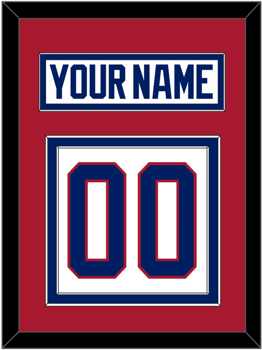 Montreal Nameplate & Number (Back) - Home White (1984-1997) - Signature Tier 2