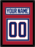 Montreal Nameplate & Number (Back) - Home White (1984-1997) - Double Mat 2