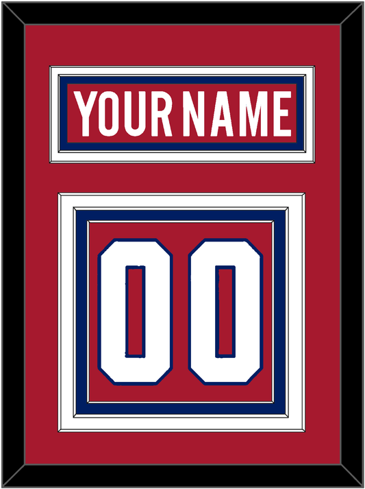 Montreal Nameplate & Number (Back) - Home Red - Premier Tier 2