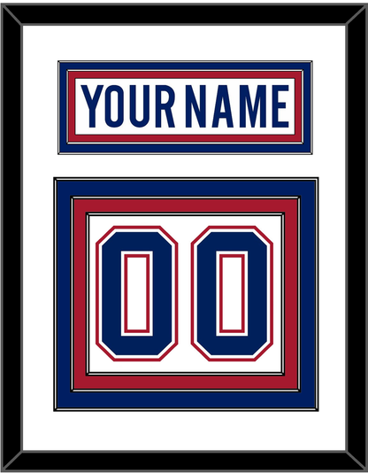 Montreal Nameplate & Number (Back) - Home/Road White (1997-2007) - Premier Tier 1