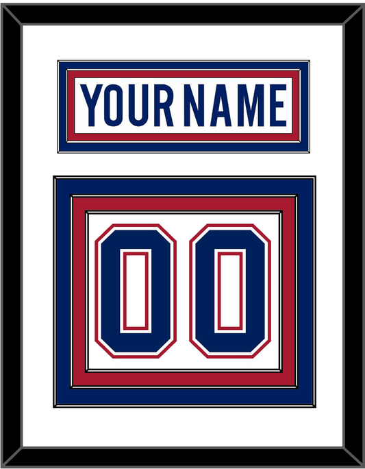 Montreal Nameplate & Number (Back) - Road White - Premier Tier 1