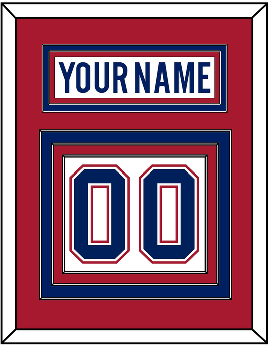 Montreal Nameplate & Number (Back) - Road White - Premier Tier 2