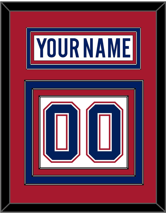 Montreal Nameplate & Number (Back) - Road White - Premier Tier 2