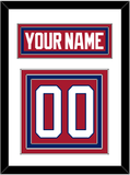 Montreal Nameplate & Number (Back) - Road Red (1984-1997) - Triple Mat 1