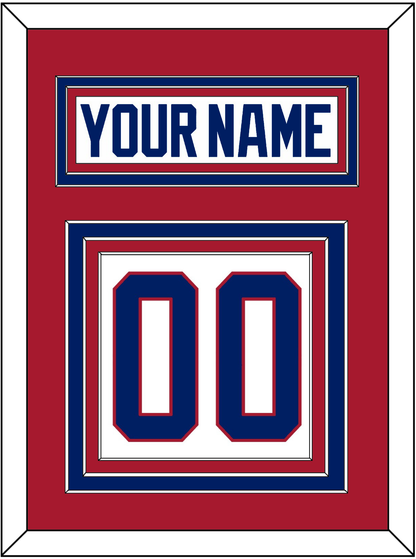 Montreal Nameplate & Number (Back) - Home White (1984-1997) - Premier Tier 2