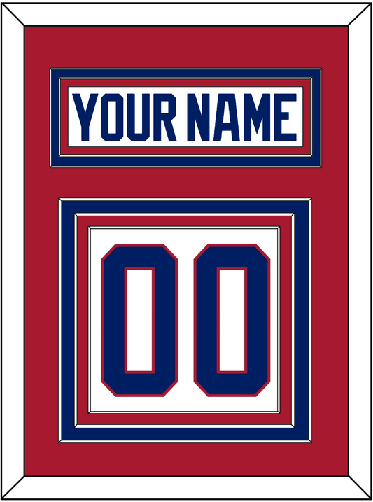 Montreal Nameplate & Number (Back) - Home White (1984-1997) - Premier Tier 2