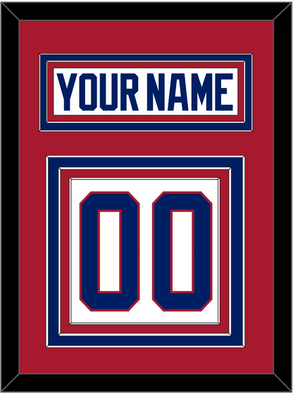 Montreal Nameplate & Number (Back) - Home White (1984-1997) - Premier Tier 2