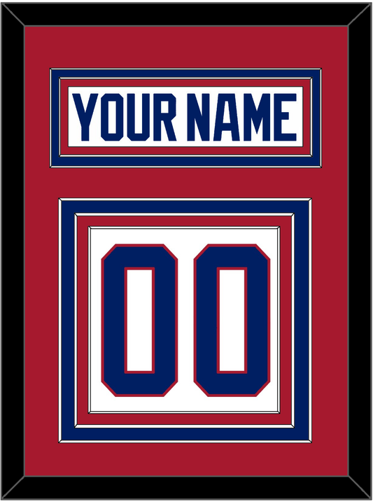 Montreal Nameplate & Number (Back) - Home White (1984-1997) - Premier Tier 2