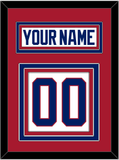 Montreal Nameplate & Number (Back) - Home White (1984-1997) - Triple Mat 2