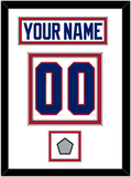 Montreal Nameplate & Number (Back) With Stanley Cup Finals Patch - Home White (1984-1997) - Double Mat 1