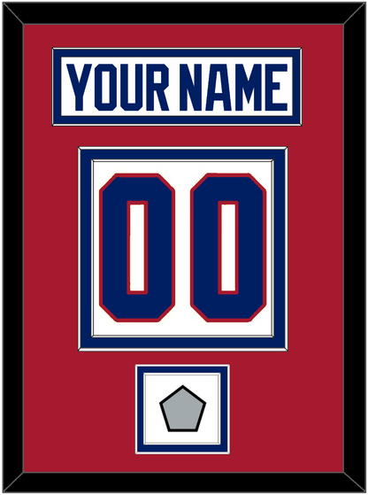 Montreal Nameplate & Number (Back) With Stanley Cup Finals Patch - Home White (1984-1997) - Signature Tier 2