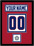 Montreal Nameplate & Number (Back) With Stanley Cup Finals Patch - Home White (1984-1997) - Double Mat 2