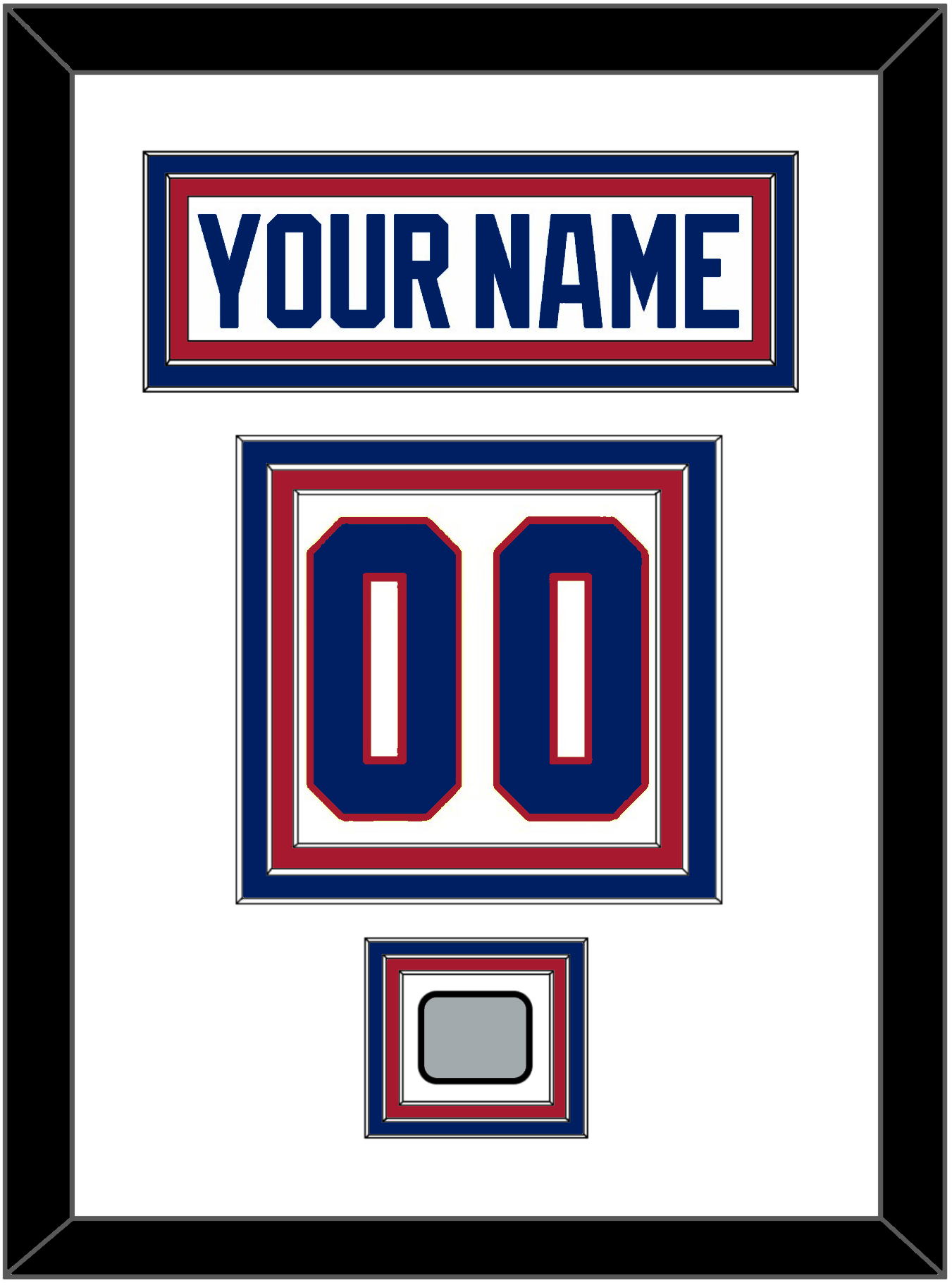 Montreal Nameplate & Number (Back) With Stanley Cup Champions Patch - Home White (1984-1997) - Premier Tier 1