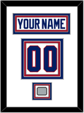 Montreal Nameplate & Number (Back) With Stanley Cup Finals Patch - Home White (1984-1997) - Triple Mat 1