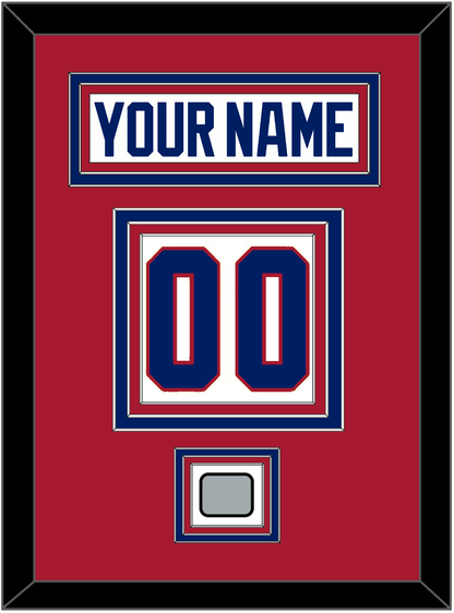 Montreal Nameplate & Number (Back) With Stanley Cup Champions Patch - Home White (1984-1997) - Premier Tier 2