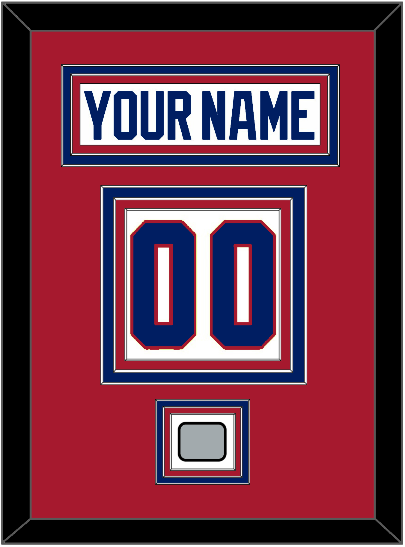 Montreal Nameplate & Number (Back) With Stanley Cup Finals Patch - Home White (1984-1997) - Premier Tier 2