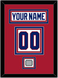 Montreal Nameplate & Number (Back) With Stanley Cup Finals Patch - Home White (1984-1997) - Triple Mat 2