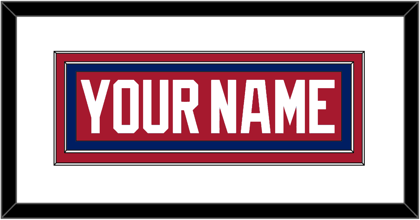 Montreal Nameplate - Road Red (1984-1997) - Signature Tier 1