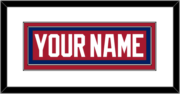 Montreal Nameplate - Road Red (1984-1997) - Double Mat 1