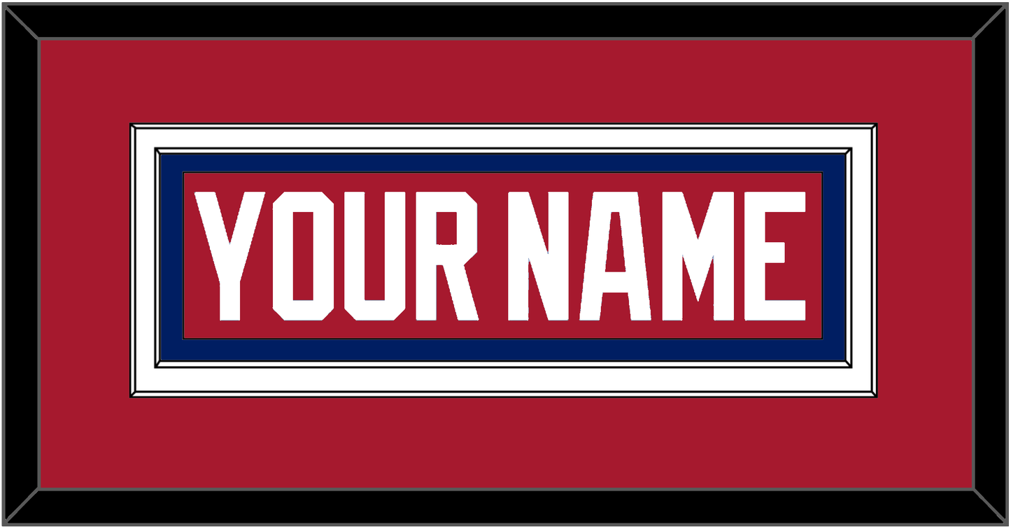 Montreal Nameplate - Road Red (1984-1997) - Signature Tier 2