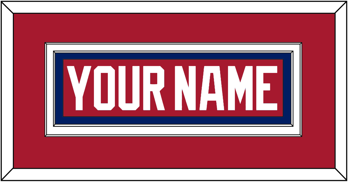 Montreal Nameplate - Road Red (1984-1997) - Signature Tier 2