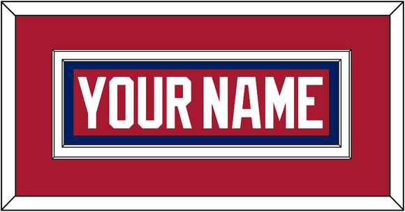 Montreal Nameplate - Road Red (1984-1997) - Double Mat 2