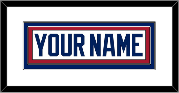 Montreal Nameplate - Home White (1984-1997) - Double Mat 1