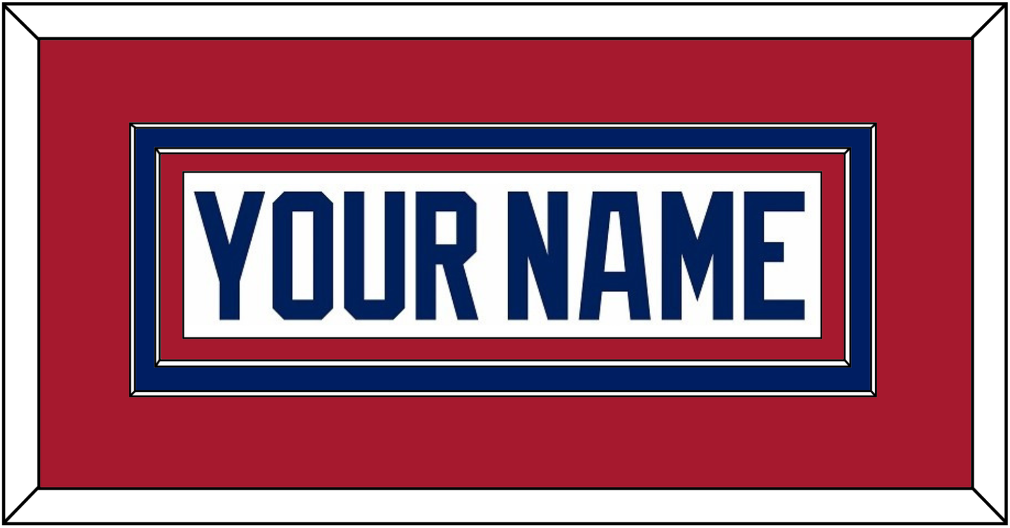 Montreal Nameplate - Home White (1984-1997) - Signature Tier 2