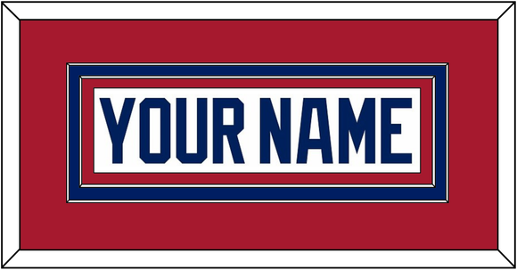 Montreal Nameplate - Home White (1984-1997) - Double Mat 2